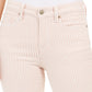 Calça jeans skinny feminina Charter Club com listras estampadas Bristol, creme, tamanho G
