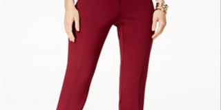 Calça skinny Hollywood feminina Alfani vermelha tamanho 0 pequena