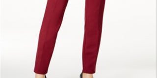 Calça skinny Hollywood feminina Alfani vermelha tamanho 0 pequena