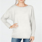 Suéter feminino com mangas dolman e gola joia da INC International Concepts, branco, tamanho pequeno