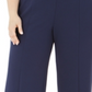 Calça de praia feminina JM Collection azul tamanho pequeno pequeno