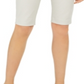 Bermuda feminina justa com cinto INC International Concepts, marrom, tamanho 4