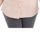 Camisa feminina Charter Club Ballet Ribbon Algodão Veludo Cotelê Rosa Tamanho 2X