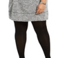 Robbie Bee Vestido curto de malha plus size feminino cinza tamanho 1X