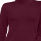Karen Scott Blusa de gola alta feminina de algodão, vermelha, tamanho XX-G