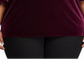 Camiseta Ralph Lauren Feminina Plus Velvet Manga Flutter Vinho Tamanho 2X