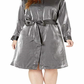 Vestido-camisa de cetim plus size Ralph Lauren feminino cinza, tamanho 18W