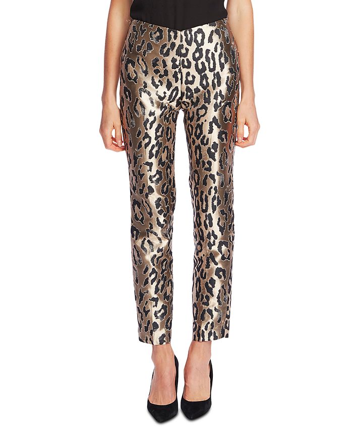 Calça feminina Vince Camuto com estampa animal, cinza, tamanho 14