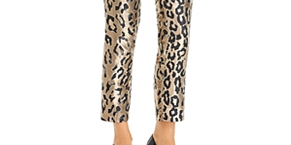 Calça feminina Vince Camuto com estampa animal, cinza, tamanho 14