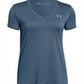Camiseta Under Armour Tech SSV Ticker Feminina Cinza Tamanho P