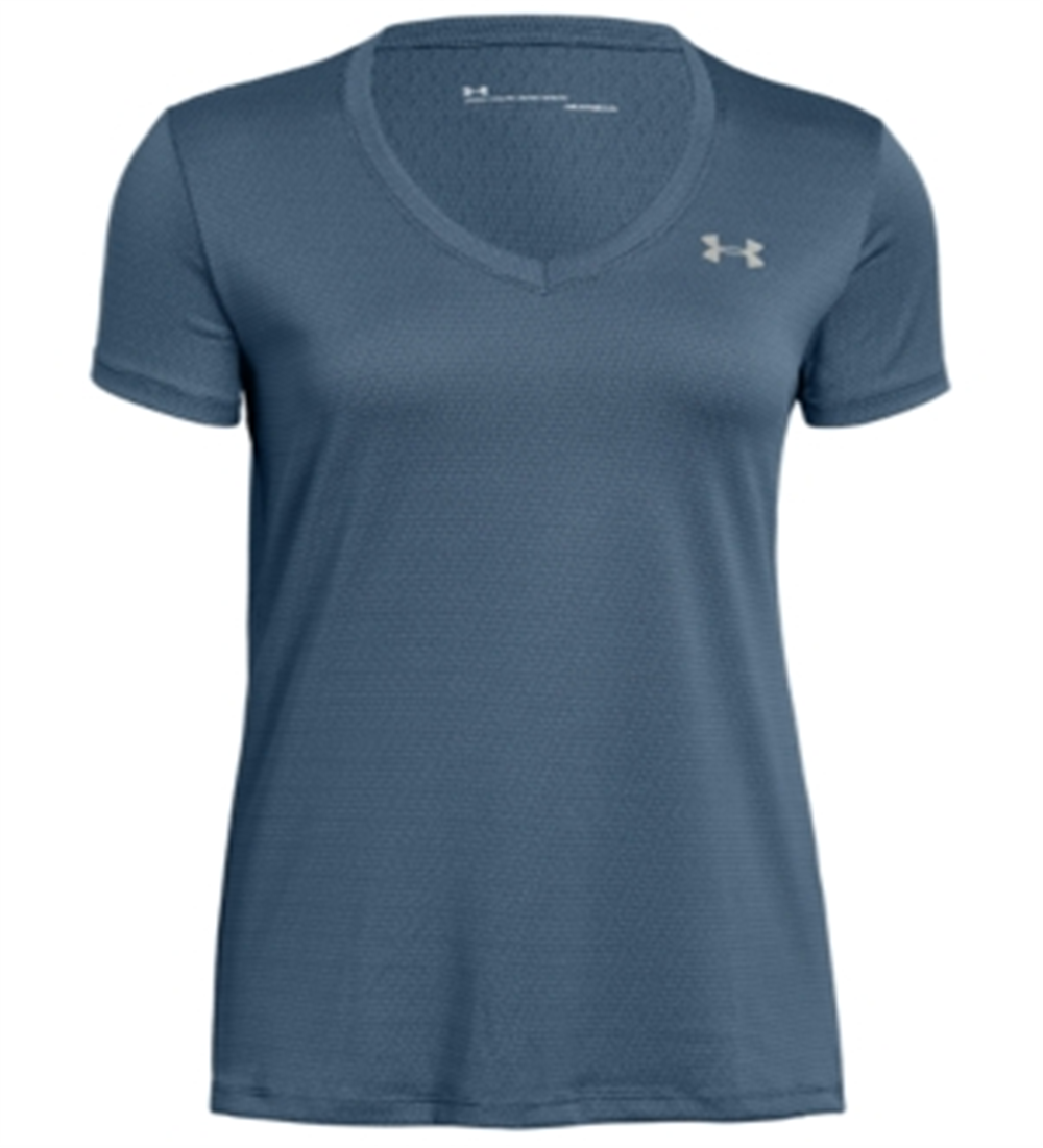 Camiseta Under Armour Tech SSV Ticker Feminina Cinza Tamanho P