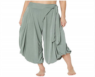 Calça Harém Venice Feminina Free People Verde Tamanho Grande