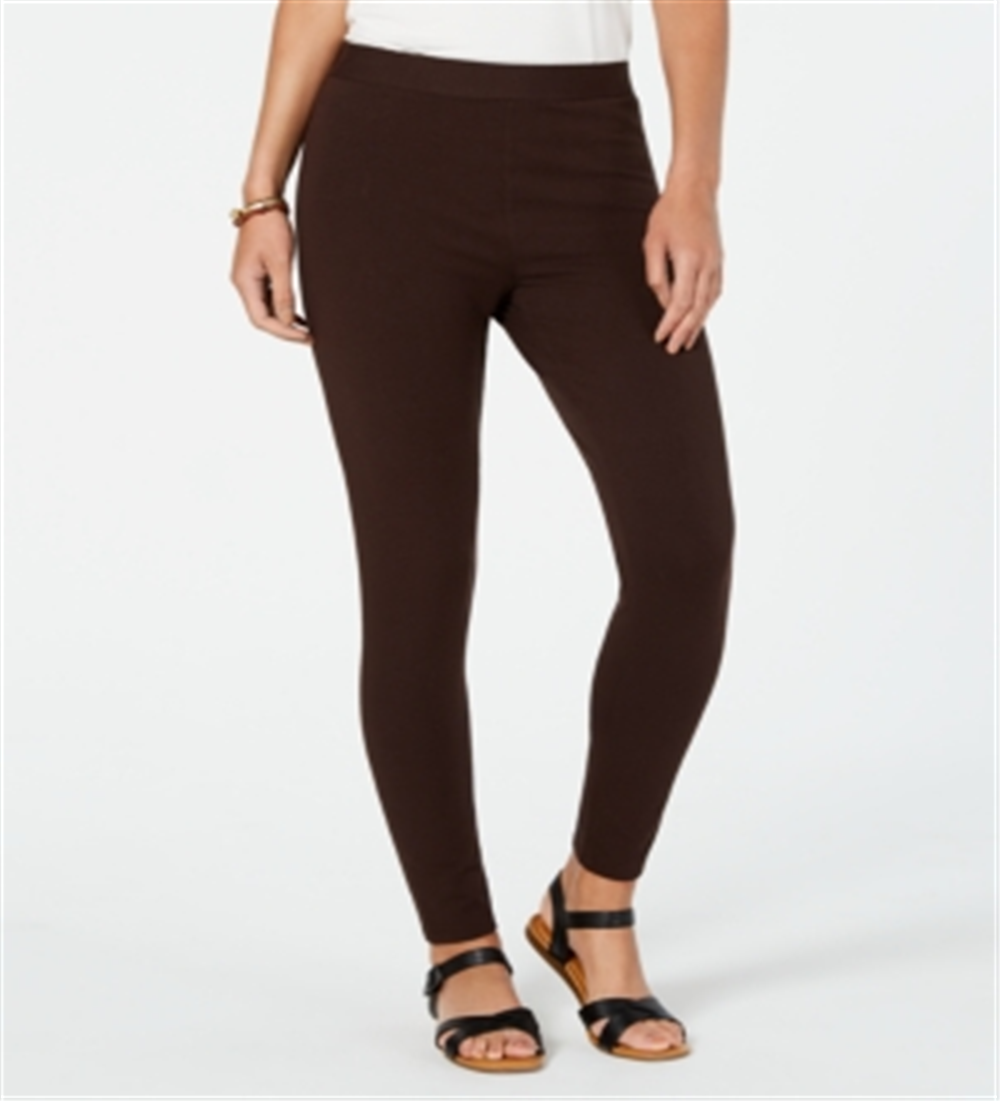 Leggings femininas estilo &amp; co, marrom, tamanho pequeno, P