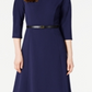 Vestido Calvin Klein Feminino Azul com Cinto e Elástico Tamanho 10P