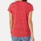 Camiseta feminina gráfica Style &amp; Co vermelha tamanho médio