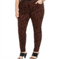 Calça jeans skinny feminina com estampa de tigre e cintura média da INC International Concepts, marrom, tamanho 20W