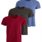 Camiseta Calvin Klein Masculina Gola Redonda Ajuste Clássico Pacote com 3 Roxa Tamanho P