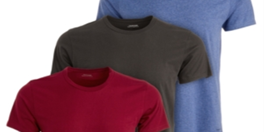 Camiseta Calvin Klein Masculina Gola Redonda Ajuste Clássico Pacote com 3 Roxa Tamanho P