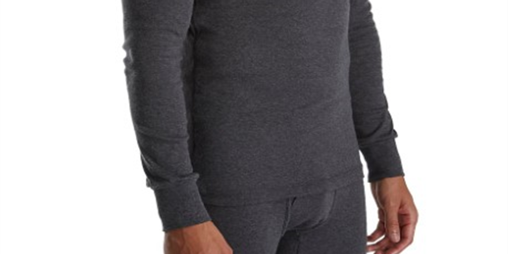 Camisa Henley Masculina 2(x)ist Essential Manga Longa Cinza Tamanho Médio