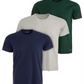 Camiseta Calvin Klein Masculina Gola Redonda Ajuste Clássico Pacote com 3 Azul Tamanho X-G