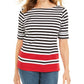 Karen Scott Blusa Feminina Listrada Dahla Gola Canoa Branca Tamanho Pequeno M