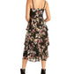 Vestido estampado em camadas Valia da Rachel Roy para mulheres, preto, tamanho GG