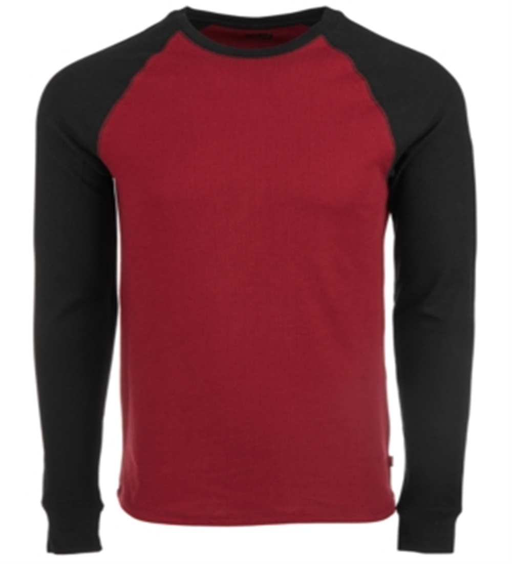 Camiseta térmica masculina Levi's de manga comprida vermelha tamanho X-G