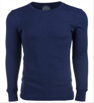 Camisa térmica masculina Alfani Big &amp; Tall manga comprida azul tamanho 2X