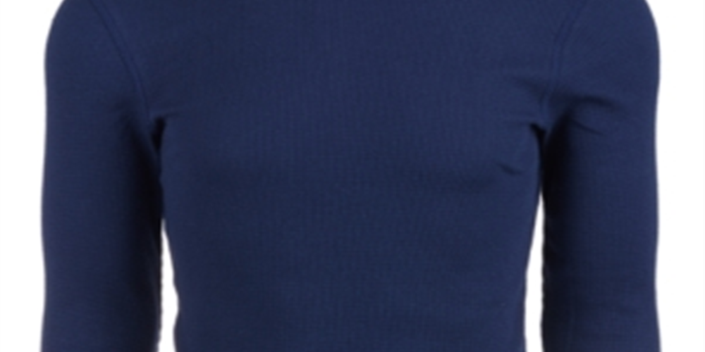 Camisa térmica masculina Alfani Big &amp; Tall manga comprida azul tamanho 2X