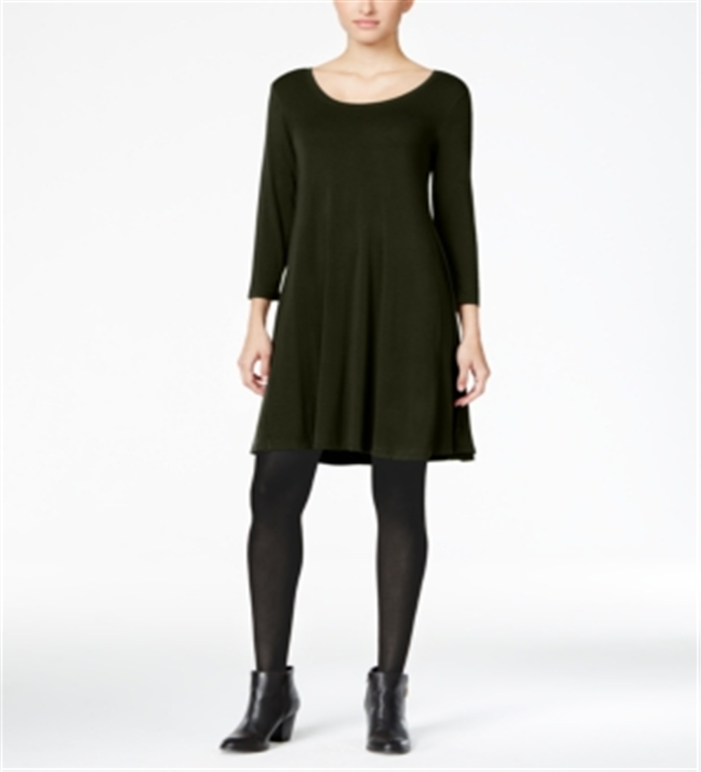 Vestido rodado feminino Style &amp; Co, verde, tamanho pequeno