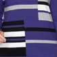 Alfred Dunner Suéter Feminino Mallard Color Block Azul Tamanho Pequeno GG