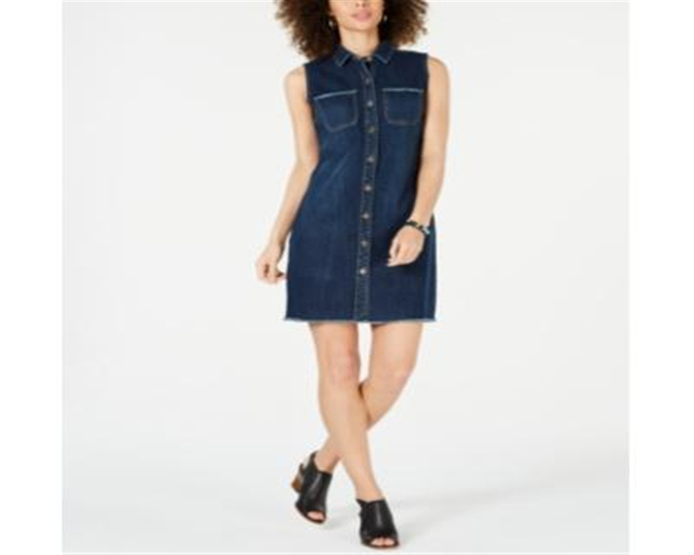 Vestido-camisa jeans feminino Style &amp; Co, azul, tamanho 10