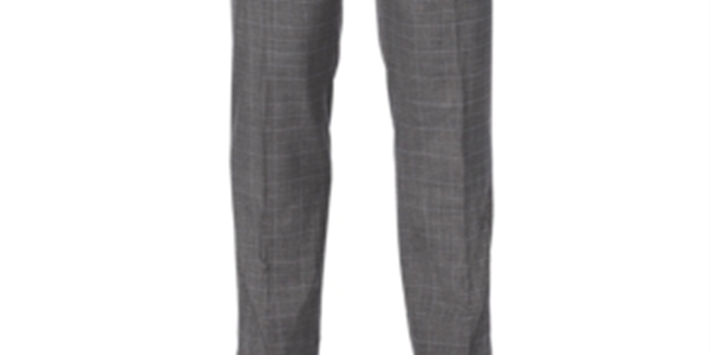 Calça social masculina Perry Ellis Stretch Slim Fit cinza tamanho 32x32