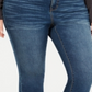 Jeans skinny feminino estilo &amp; co plus size, cintura média, ajuste curvilíneo, azul, tamanho 24W