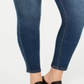 Jeans skinny feminino estilo &amp; co plus size, cintura média, ajuste curvilíneo, azul, tamanho 24W