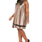 Robbie Bee Vestido de coquetel feminino sem mangas acima do joelho, amarelo, tamanho 1X