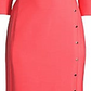 Vestido tubinho Boss Dikena Ponte feminino rosa tamanho 0