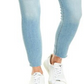 Calça Jeans Skinny Feminina Hudson Blair Stretch Cintura Alta Azul Tamanho 25