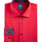 Camisa social masculina Society of Threads vermelha tamanho médio