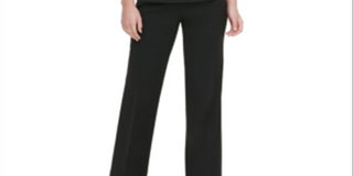 Calvin Klein Top sem mangas com decote em V, preto, tamanho XL