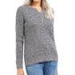Karen Scott Suéter Henley de Tricô com Cabo Feminino Cinza Tamanho Médio