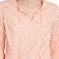Túnica estampada Charter Club Petite Cotton rosa tamanho Petite XL