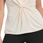 Top DKNY Feminino com Decote em V e Nó Central Rosa Tamanho P