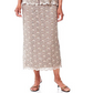 Vestido de noite feminino R &amp; M Richards com lantejoulas e decote redondo, tamanho 14, marrom