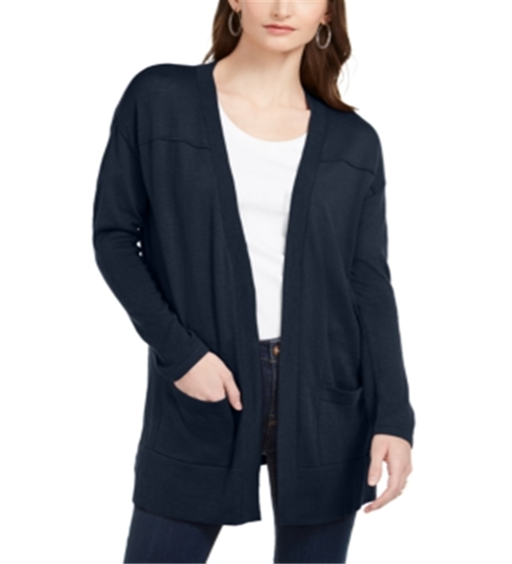 Cardigan Feminino Style &amp; Co Azul Tamanho P