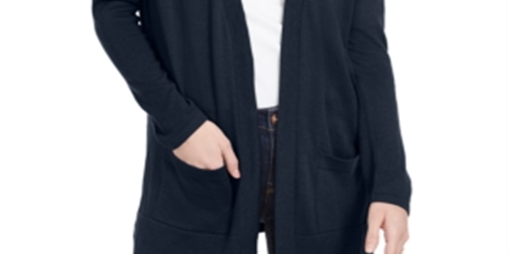 Cardigan Feminino Style &amp; Co Azul Tamanho P