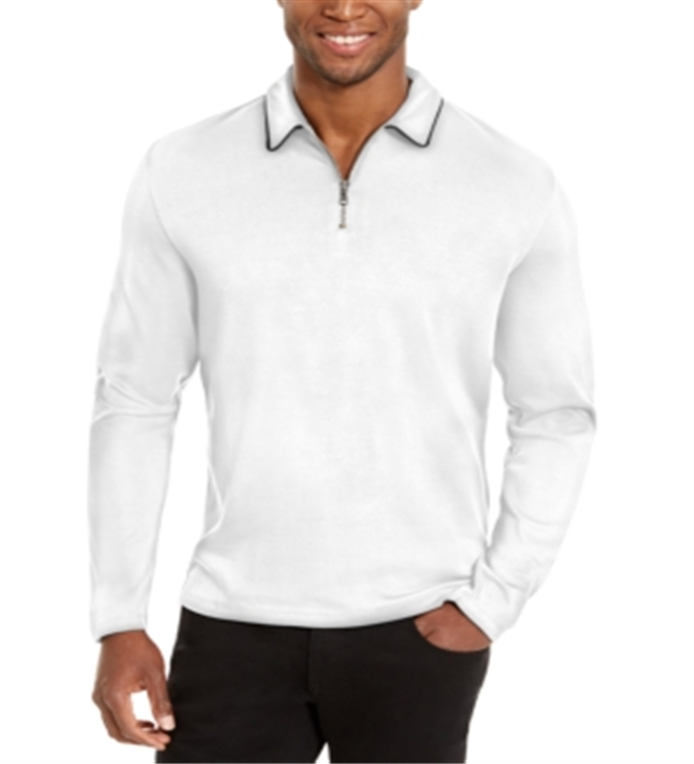 Camisa polo masculina regular fit da INC International Concepts, branca, tamanho XXX-G