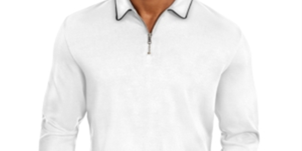 Camisa polo masculina regular fit da INC International Concepts, branca, tamanho XXX-G