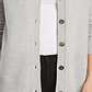Cardigan Grandfather Feminino Cashmere C By Bloomingdale's Cinza Tamanho P