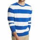 Suéter listrado masculino Tommy Hilfiger Signature Rugby azul tamanho XXL